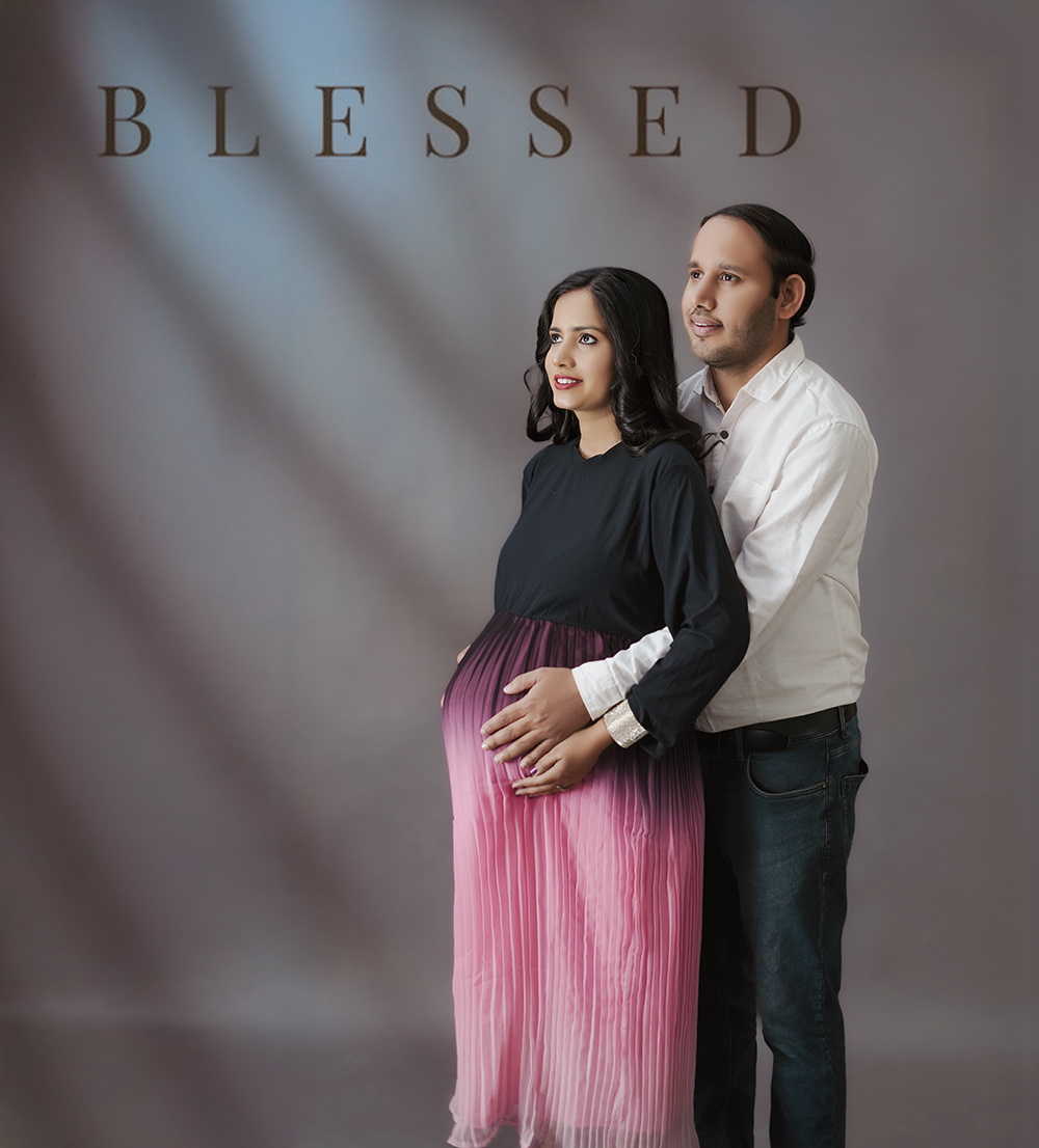 Cinematic maternity portrait